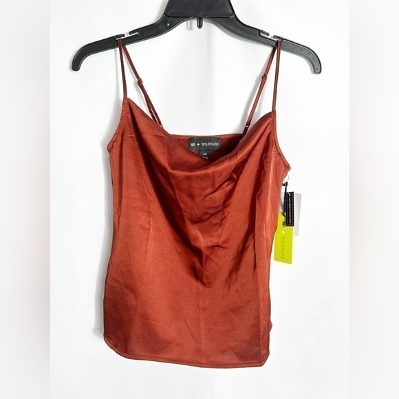 NWT BP. + Wildfang Satin Camisole in Rust Henna - Picture 2 of 6